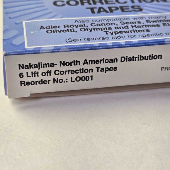 Nakajima Lift off Correction Tapes Typewriter Open Box AX AE WPT Series - Picture 4 of 5